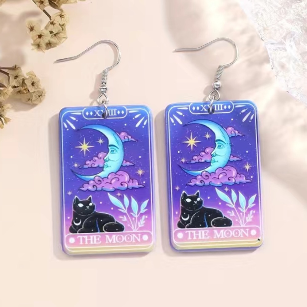 ❌SOLD❌ Tarot The Moon Dangle Earrings NWT